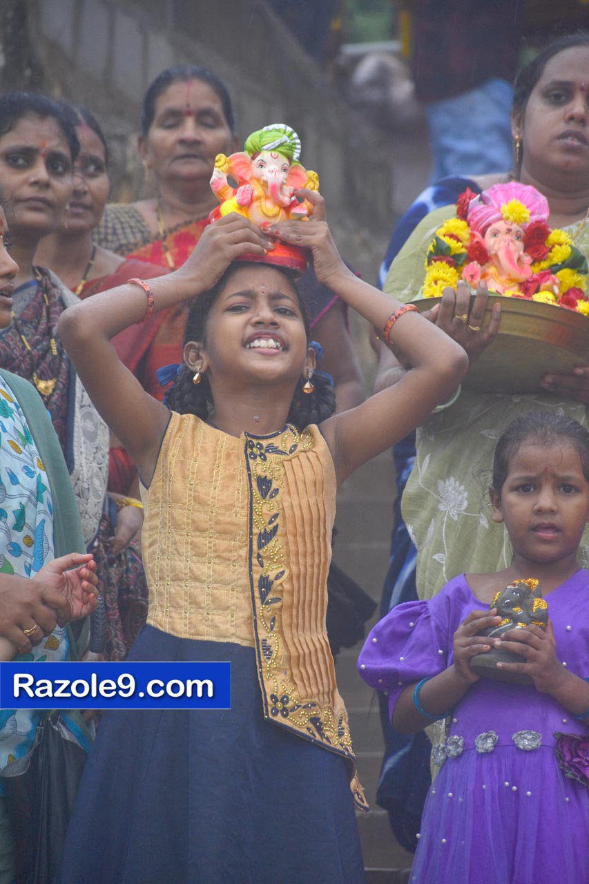Razole Taluka Ganesh Nimajjanam